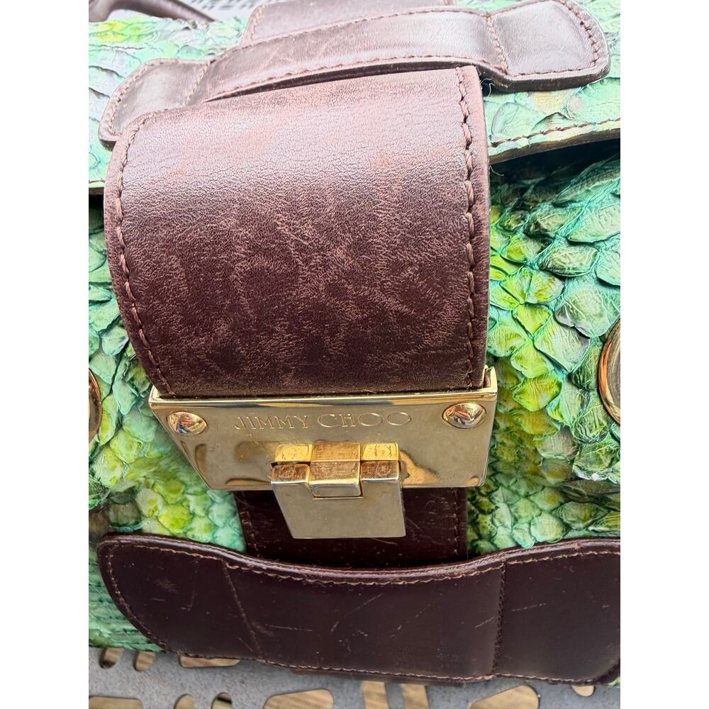 Jimmy Choo RARE Python Bag W/COA - Picture 4 of 12